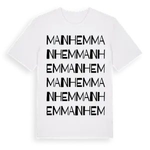 Manhem ordlek t-shirt – ekologisk bomull t-shirt från Pinshirt