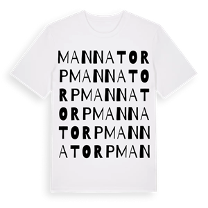 Mannatorp ordlek t-shirt – ekologisk bomull t-shirt från Pinshirt