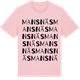 Pink Cotton t-shirt med Mansnäs ordlek t-shirt