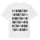 White t-shirt med Mansnäs ordlek t-shirt