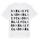 Markalyckan ordlek t-shirt