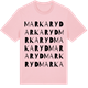 Pink Cotton t-shirt med Markaryd ordlek t-shirt