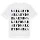 White t-shirt med Markaryd ordlek t-shirt