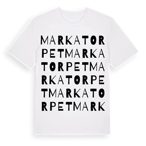 Markatorpet ordlek t-shirt – ekologisk bomull t-shirt från Pinshirt