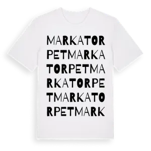 Markatorpet ordlek t-shirt – ekologisk bomull t-shirt från Pinshirt