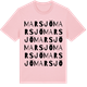 Pink Cotton t-shirt med Marsjö ordlek t-shirt
