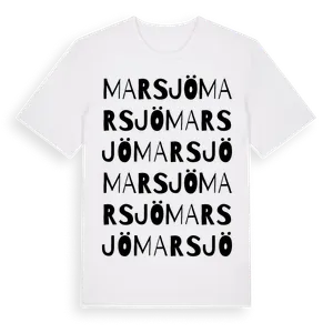 Marsjö ordlek t-shirt – ekologisk bomull t-shirt från Pinshirt