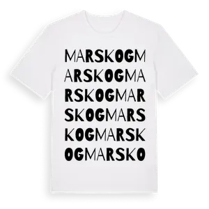 Marskog ordlek t-shirt – ekologisk bomull t-shirt från Pinshirt