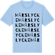 Blue Soul t-shirt med Mårslycke ordlek t-shirt