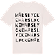 Vintage White t-shirt med Mårslycke ordlek t-shirt