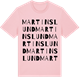 Pink Cotton t-shirt med Martinslund ordlek t-shirt