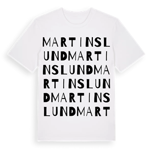 Martinslund ordlek t-shirt – ekologisk bomull t-shirt från Pinshirt