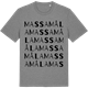 Mid Heather Gray t-shirt med Massamåla ordlek t-shirt