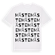 White t-shirt med Mäste ordlek t-shirt