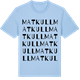 Blue Soul t-shirt med Matkull ordlek t-shirt