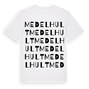 Medelhult ordlek t-shirt – ekologisk bomull t-shirt från Pinshirt