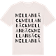 Vintage White t-shirt med Mellanbäck ordlek t-shirt