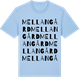 Blue Soul t-shirt med Mellangård ordlek t-shirt