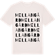 Vintage White t-shirt med Mellangård ordlek t-shirt