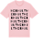 Pink Cotton t-shirt med Merhult ordlek t-shirt