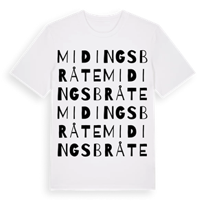 Midingsbråte ordlek t-shirt – ekologisk bomull t-shirt från Pinshirt