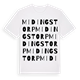 Midingstorp ordlek t-shirt