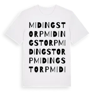Midingstorp ordlek t-shirt – ekologisk bomull t-shirt från Pinshirt