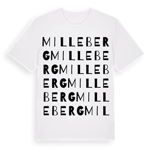 Milleberg ordlek t-shirt – ekologisk bomull t-shirt från Pinshirt