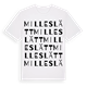 Milleslätt ordlek t-shirt