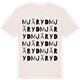 Vintage White t-shirt med Mjäryd ordlek t-shirt