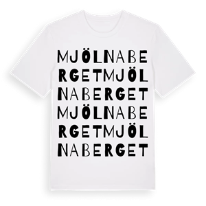 Mjölnaberget ordlek t-shirt – ekologisk bomull t-shirt från Pinshirt