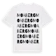 White t-shirt med Moaberg ordlek t-shirt