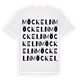 White t-shirt med Möckeln ordlek t-shirt