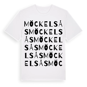 Möckelsås ordlek t-shirt – ekologisk bomull t-shirt från Pinshirt