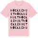 Pink Cotton t-shirt med Möcklehult ordlek t-shirt