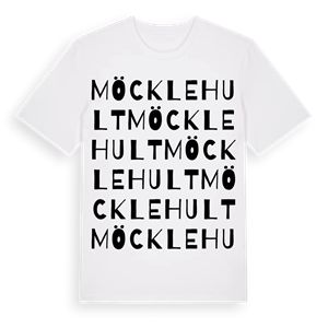Möcklehult ordlek t-shirt – ekologisk bomull t-shirt från Pinshirt