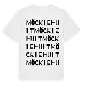 Möcklehult ordlek t-shirt – ekologisk bomull t-shirt från Pinshirt