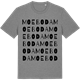 Mid Heather Gray t-shirt med Moeboda ordlek t-shirt