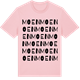 Pink Cotton t-shirt med Moen ordlek t-shirt