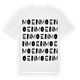 White t-shirt med Moen ordlek t-shirt
