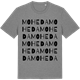 Mid Heather Gray t-shirt med Moheda ordlek t-shirt