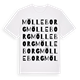 White t-shirt med Mölleborg ordlek t-shirt
