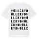 White t-shirt med Mölleryd ordlek t-shirt