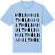 Blue Soul t-shirt med Mölnahult ordlek t-shirt