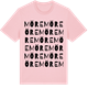 Pink Cotton t-shirt med Möre ordlek t-shirt