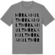 Mid Heather Gray t-shirt med Mörkahult ordlek t-shirt