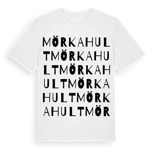 Mörkahult ordlek t-shirt – ekologisk bomull t-shirt från Pinshirt