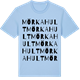 Blue Soul t-shirt med Mörkahult ordlek t-shirt