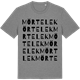 Mid Heather Gray t-shirt med Mörtelek ordlek t-shirt