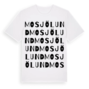 Mosjölund ordlek t-shirt – ekologisk bomull t-shirt från Pinshirt